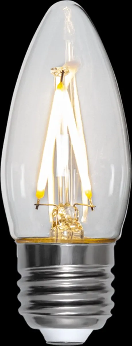 Star Trading Kaarslamp E27 2.5W - Extra Warm Wit - Helder Glas - afbeelding 6 van 6