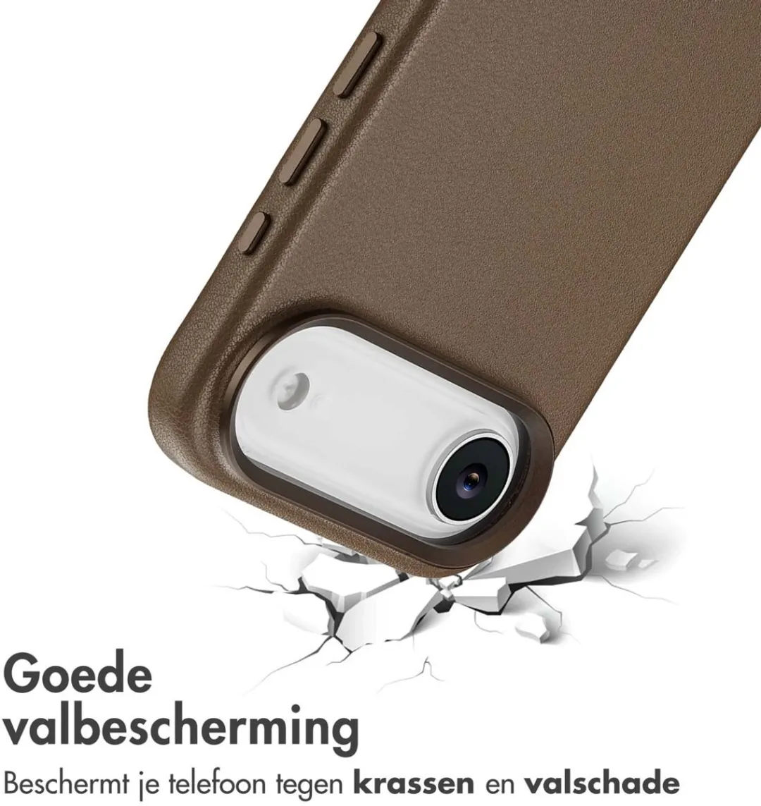 Accezz iPhone 17 Air Hoesje Coffee Brown - 2 Stuks