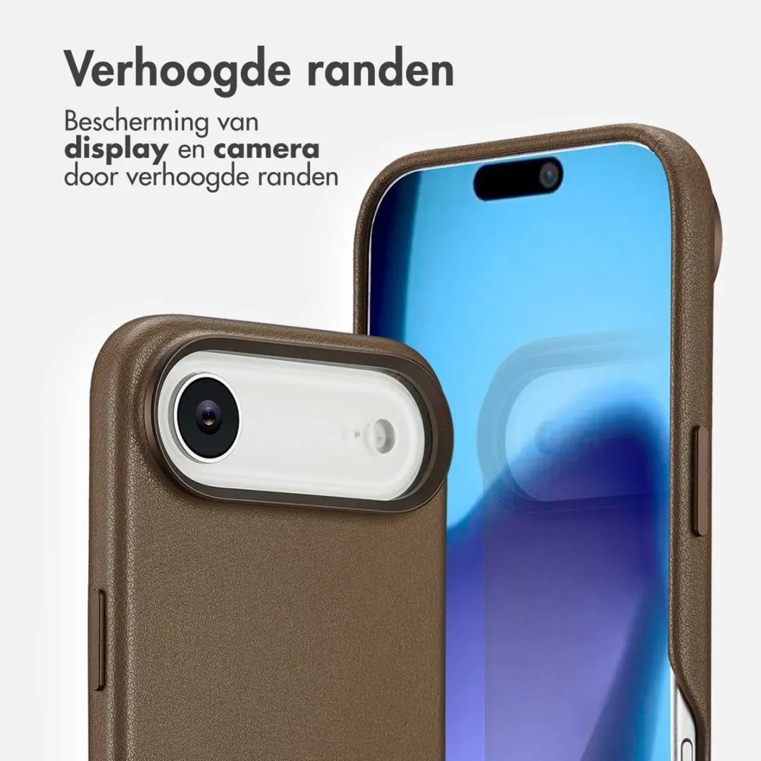 Accezz iPhone 17 Air Hoesje Coffee Brown - 2 Stuks