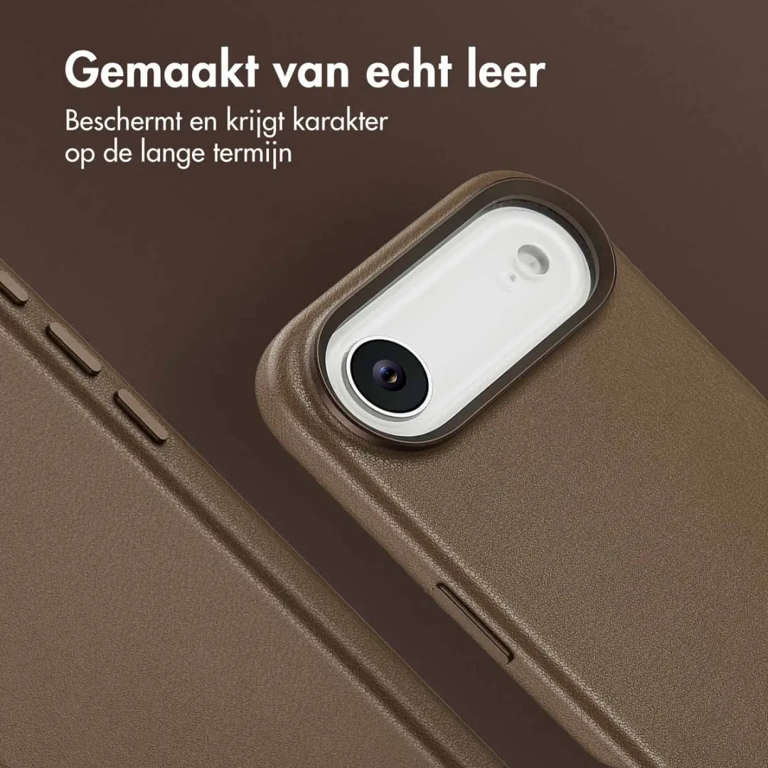 Accezz iPhone 17 Air Hoesje Coffee Brown - 2 Stuks