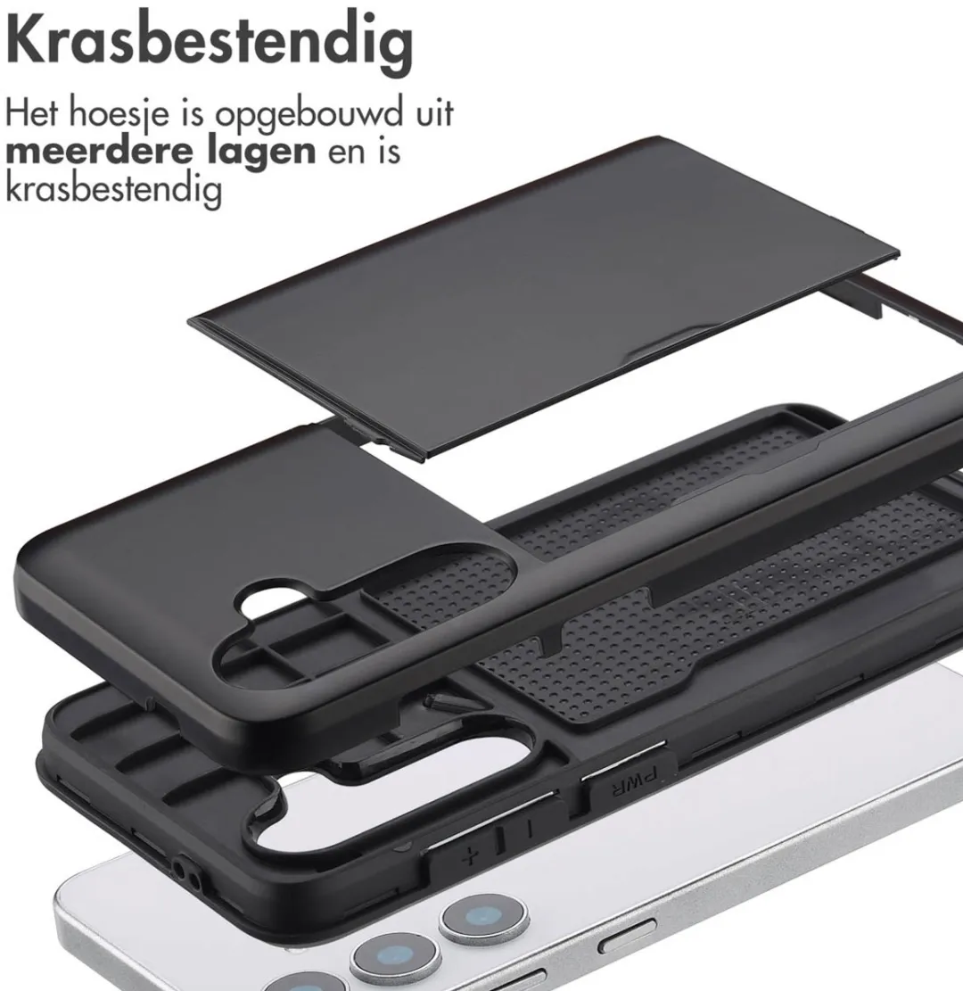 Imoshion Hoesje Samsung Galaxy S25 - Pasjeshouder 2 Stuks - Zwart
