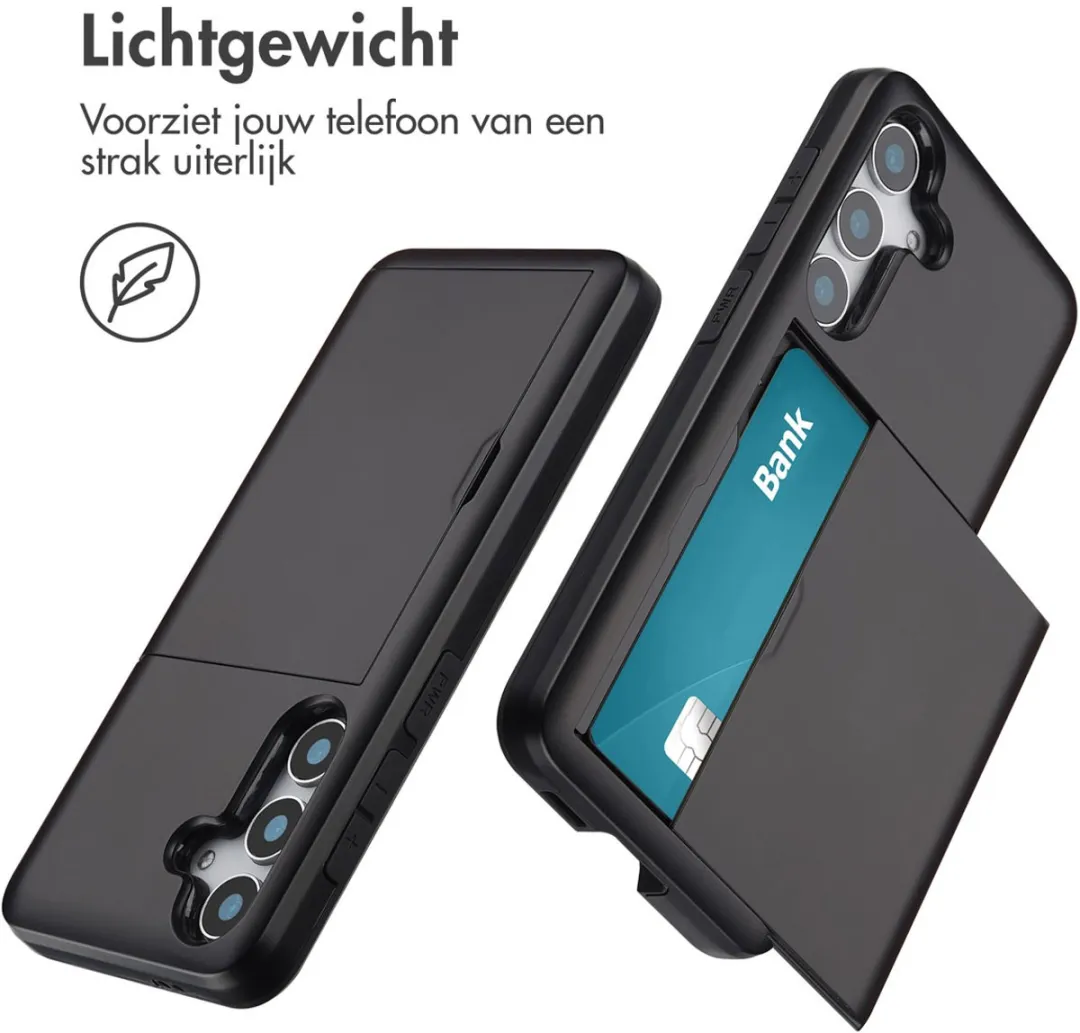 Imoshion Hoesje Samsung Galaxy S25 - Pasjeshouder 2 Stuks - Zwart