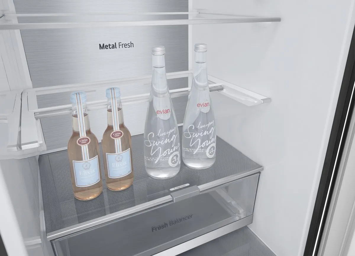 LG GBV7280BEV Koel-Vriescombinatie 387L - Zwart