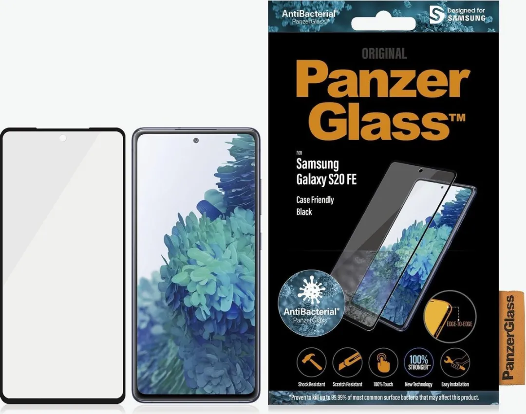 PanzerGlass PZ-7243 Screenprotector Samsung Galaxy S20 FE - Zwart