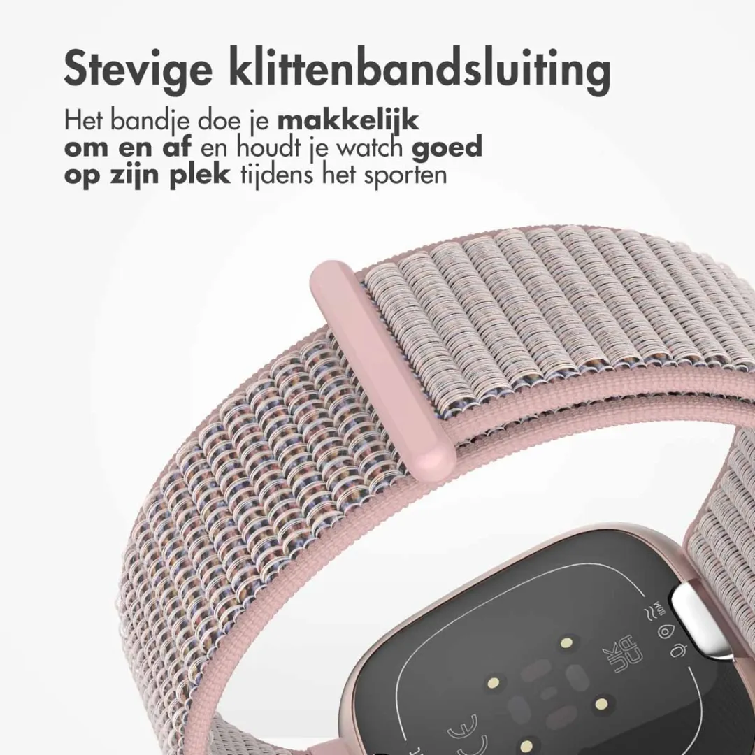 Imoshion Nylon Bandje Fitbit Sense/Versa - Roze