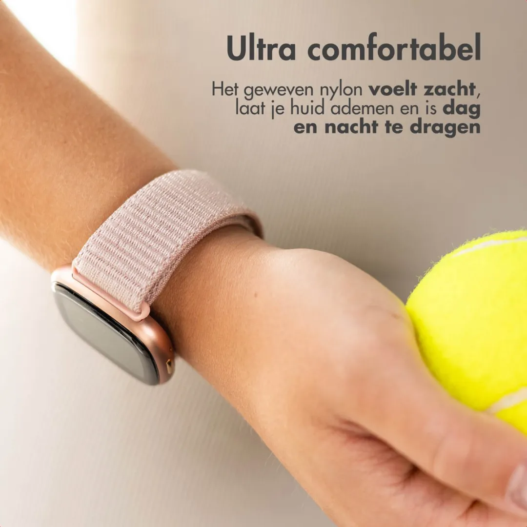 Imoshion Nylon Bandje Fitbit Sense/Versa - Roze