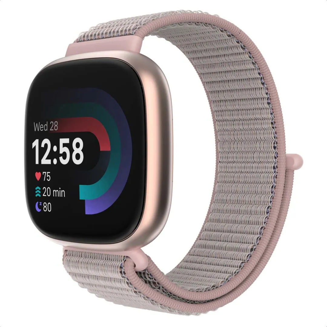 Imoshion Nylon Bandje Fitbit Sense/Versa - Roze