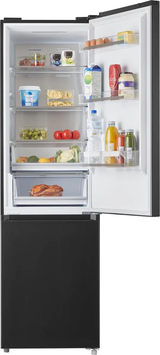 Inventum KV2010B Koel-vriescombinatie 378L - 29 dB - Zwart