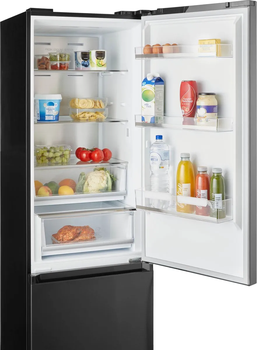 Inventum KV2010B Koel-vriescombinatie 378L - 29 dB - Zwart