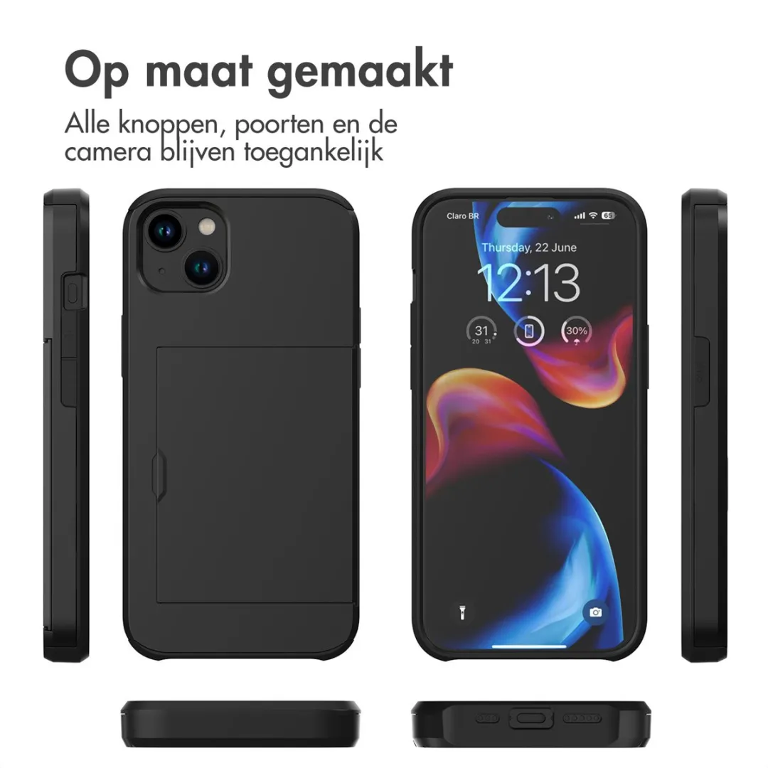 Imoshion Hoesje iPhone 15 Plus - Pasjeshouder 2 Stuks - Zwart - afbeelding 6 van 6