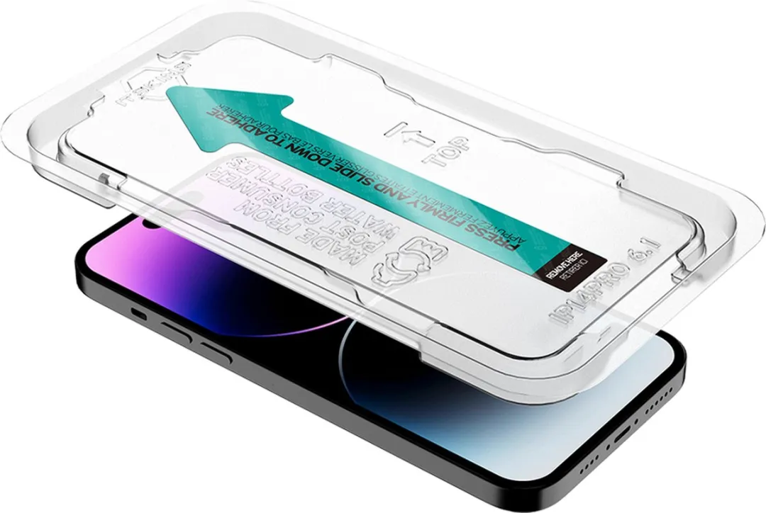Itskins Supreme iPhone 14 Pro Glazen Screenprotector - Case Friendly - afbeelding 6 van 6