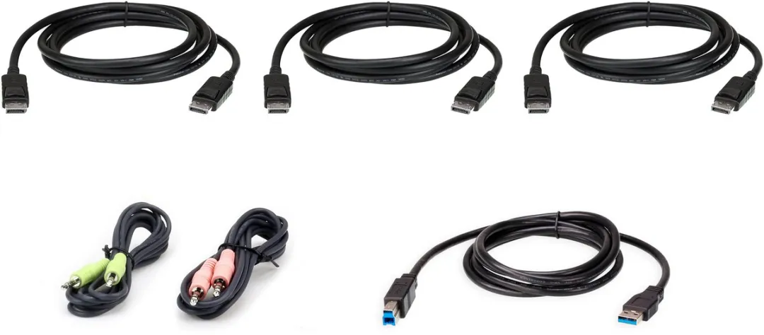 Aten 2L-7D02UDPX6 USB DisplayPort Triple Display KVM Kabelset