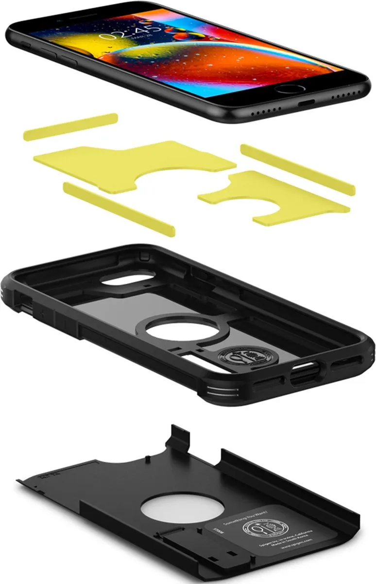 Spigen Tough Armor Air Cushion iPhone hoesje - Zwart - afbeelding 6 van 6
