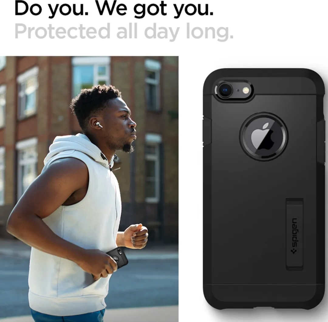 Spigen Tough Armor Air Cushion iPhone hoesje - Zwart