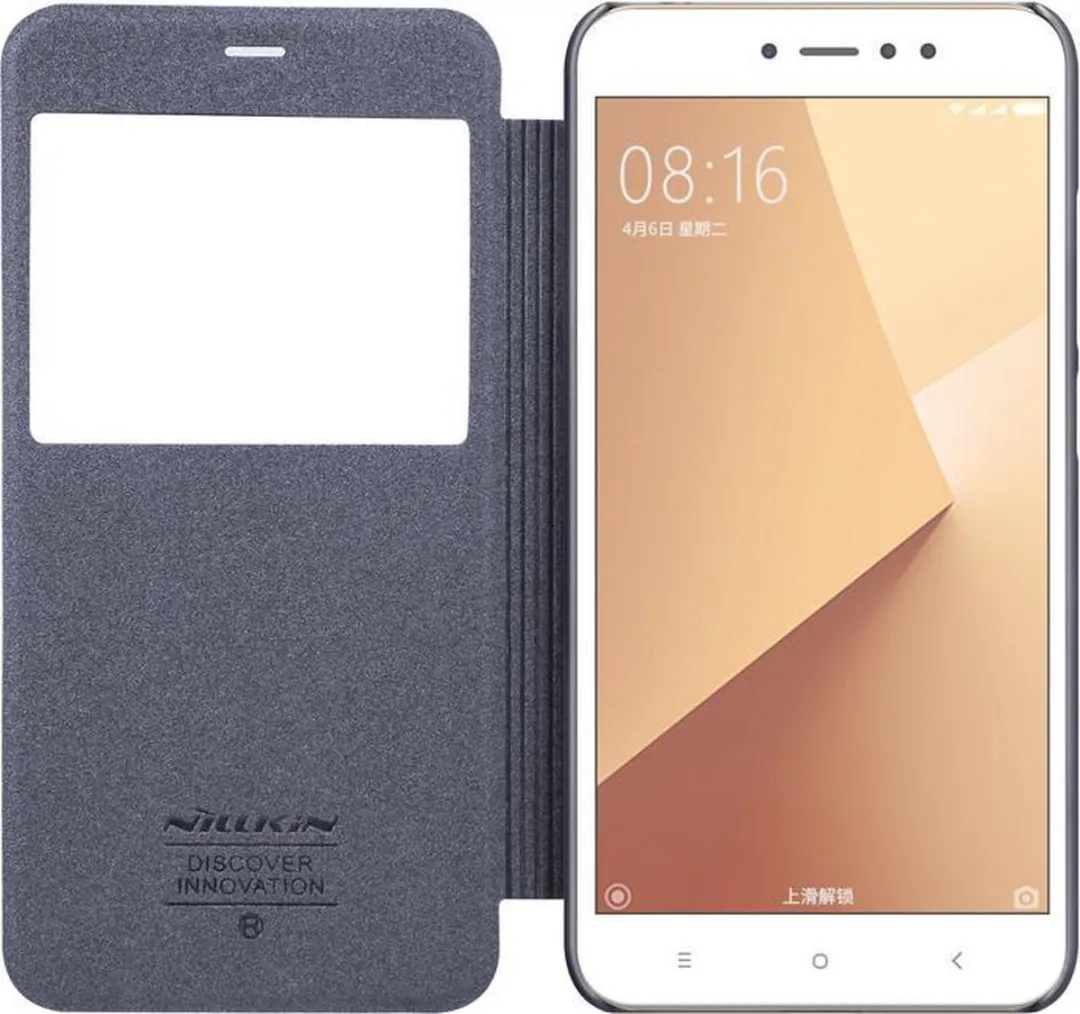 Nillkin Sparkle Book Case Xiaomi Redmi Note 5A Prime - Zwart