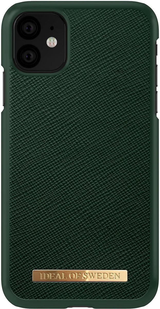 iDeal of Sweden iPhone 11 Hoesje Saffiano Groen - mpn-7340168749247