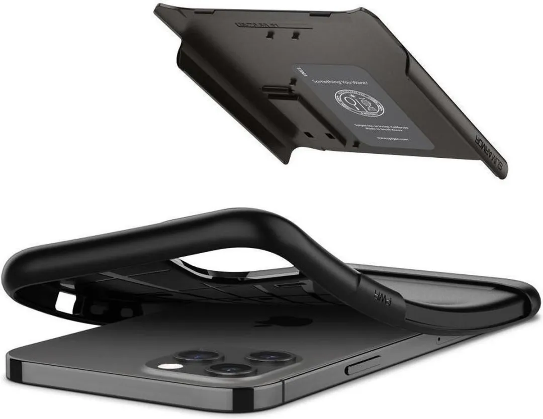Spigen Slim Armor ACS01480 iPhone Hoes - Zwart