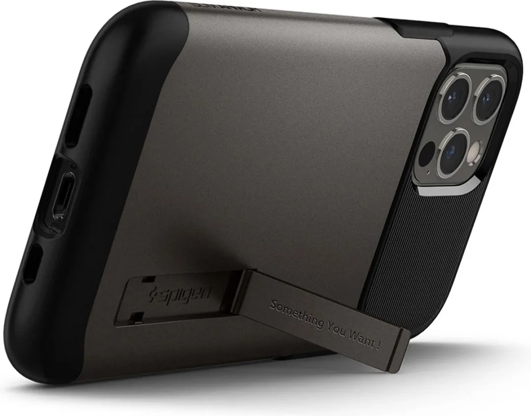 Spigen Slim Armor ACS01480 iPhone Hoes - Zwart