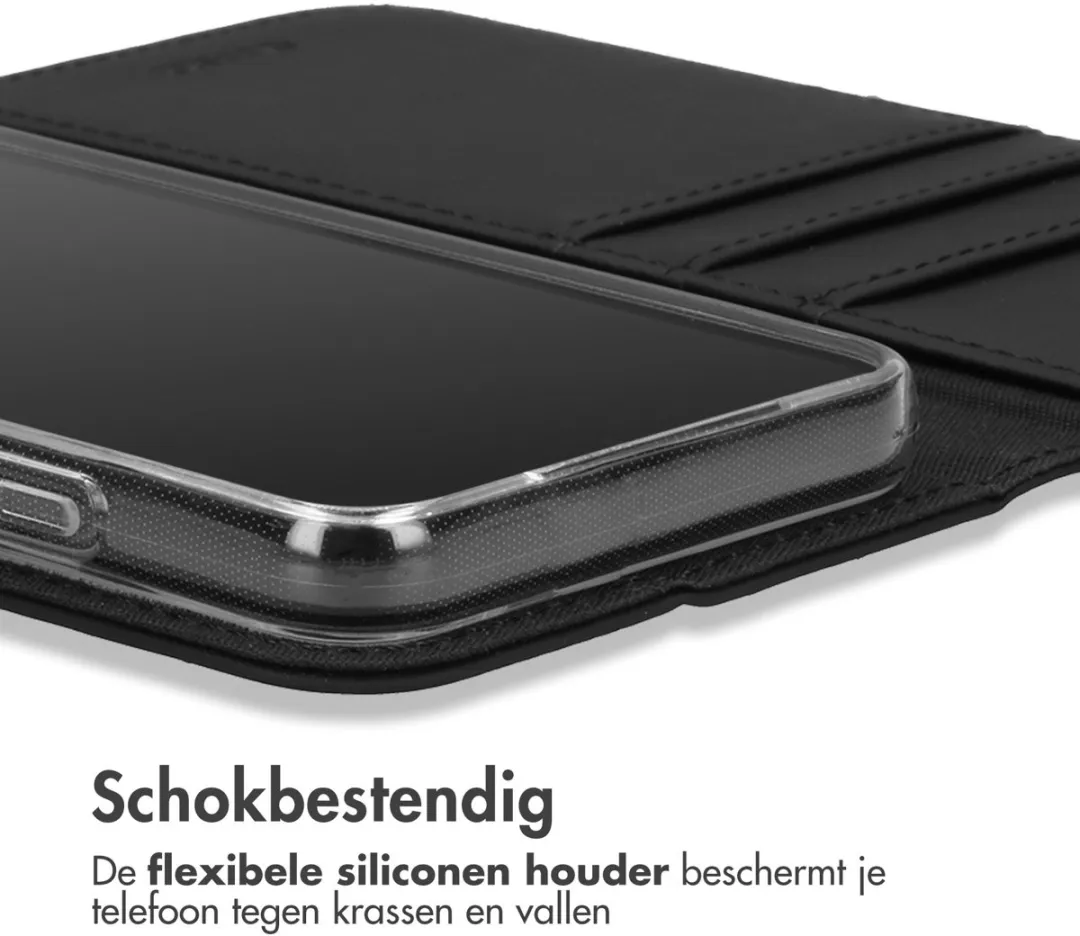 Accezz Hoesje Samsung Galaxy S25 Plus - Wallet Softcase - 3 Pasjes - Zwart