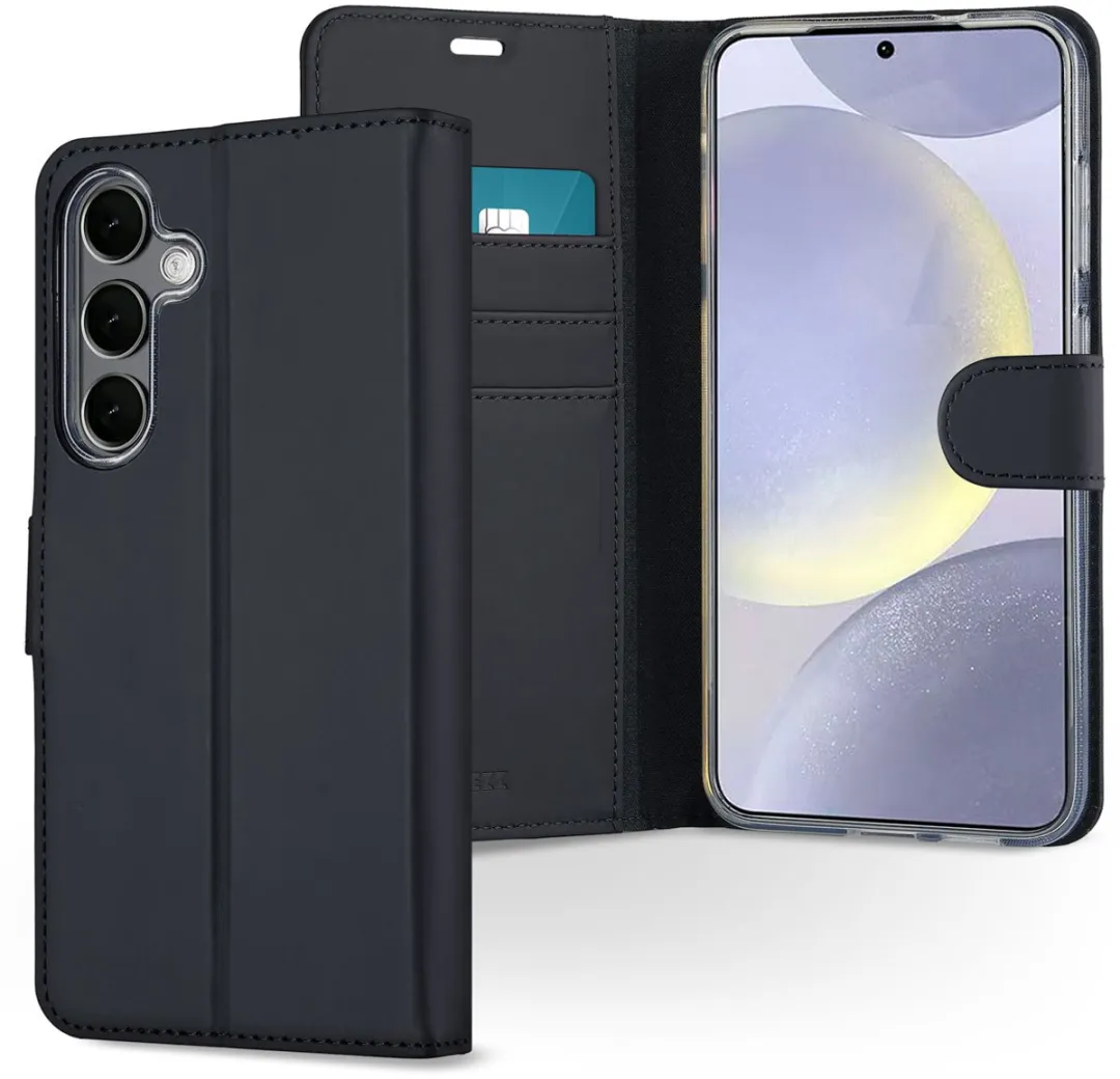 Accezz Hoesje Samsung Galaxy S25 Plus - Wallet Softcase - 3 Pasjes - Zwart