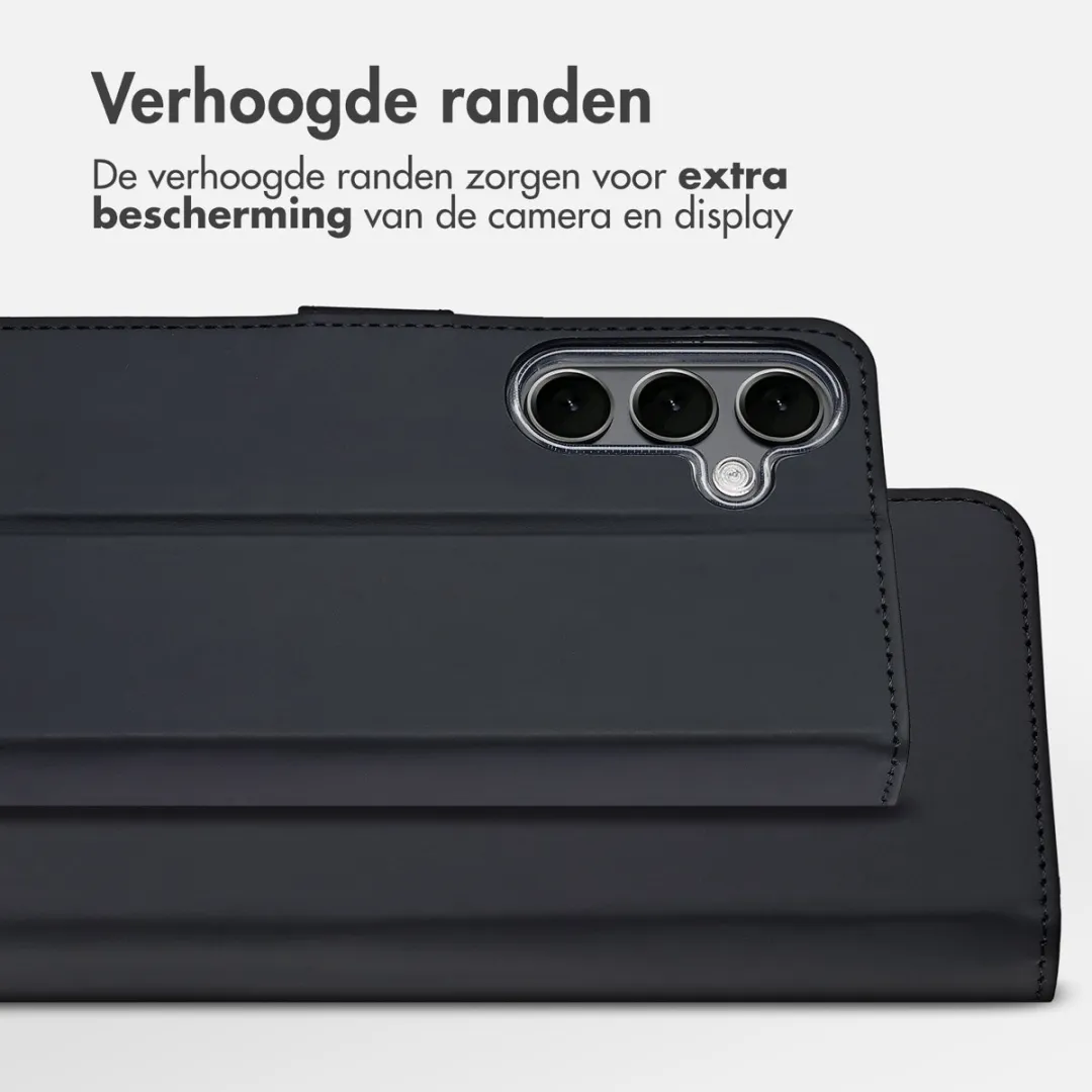 Accezz Hoesje Samsung Galaxy S25 Plus - Wallet Softcase - 3 Pasjes - Zwart