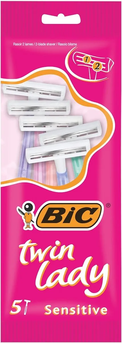 Bic Twin Lady Wegwerpscheermesjes - 2 Bladen - 5 Stuks - afbeelding 6 van 6