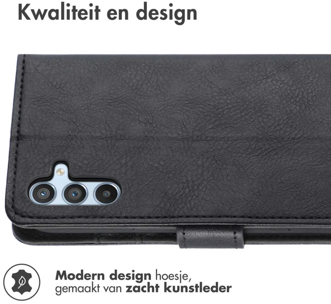Imoshion Hoesje Samsung Galaxy A34 5G - 3 Pasjes - Zwart