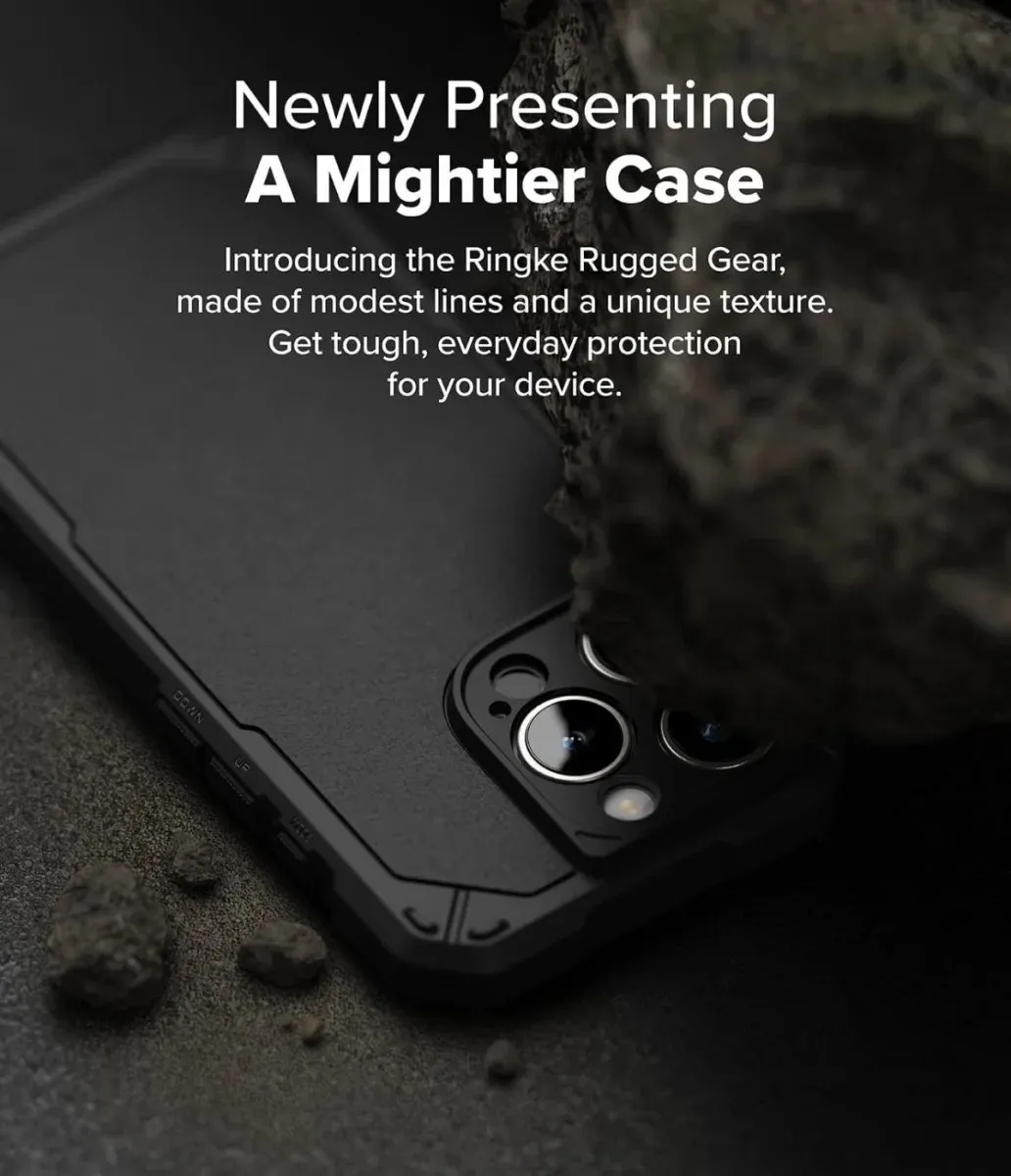 Ringke Rugged Gear Hoesje iPhone 16 Pro Max - Zwart