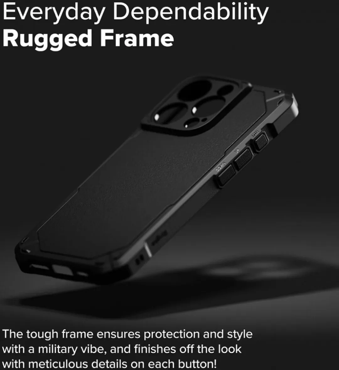Ringke Rugged Gear Hoesje iPhone 16 Pro Max - Zwart