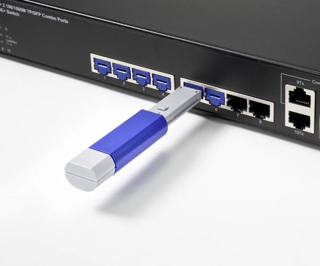 Renkforce RJ45 LAN-poortslot RF-4695228 - 12 Stuks - Blauw