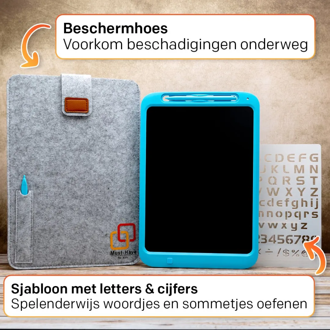 Must-Have for Kids LCD Tekentablet Blauw 12 inch - afbeelding 6 van 6