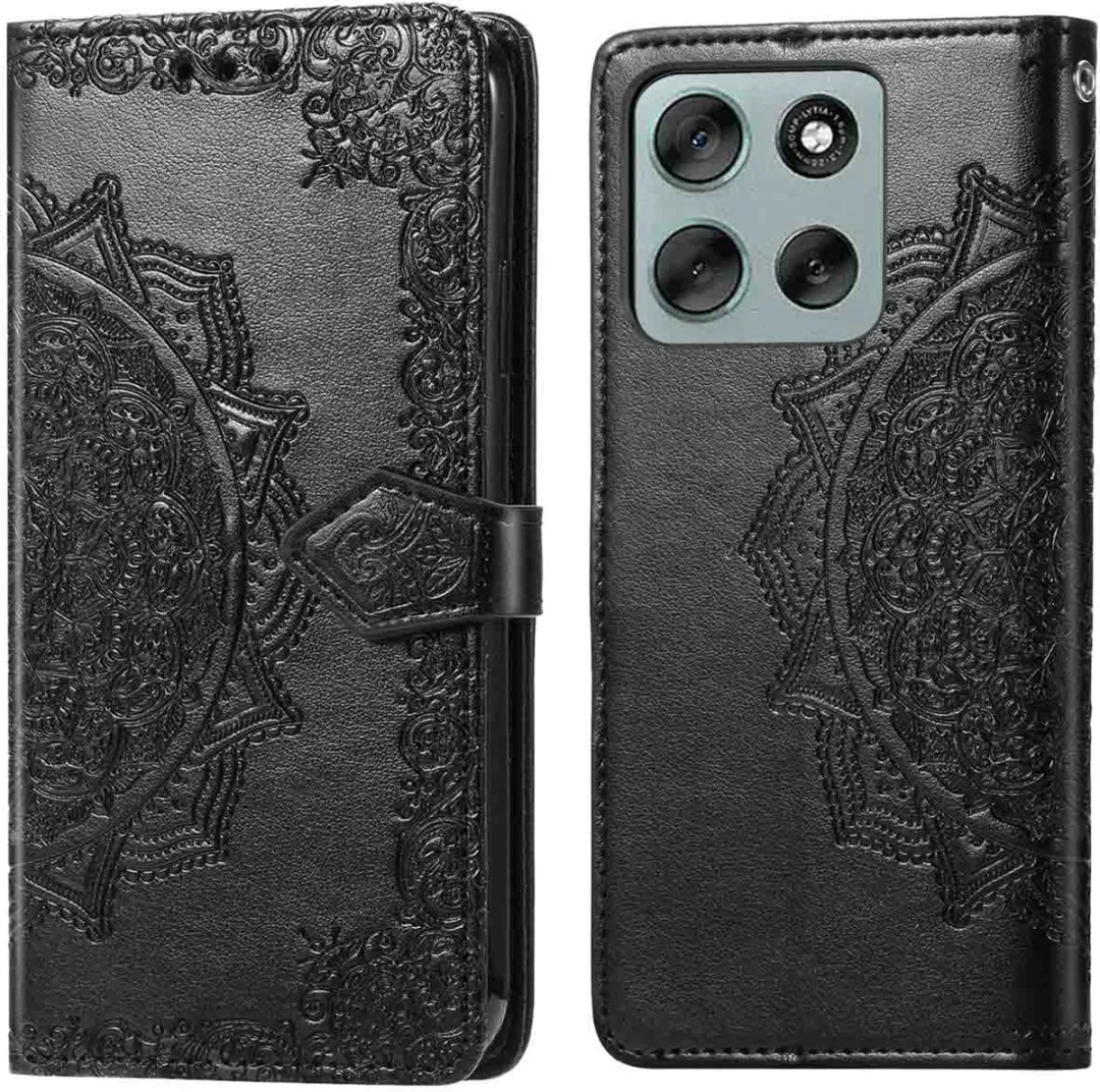 Imoshion Moto G56 Hoesje - Mandala Bookcase - Zwart