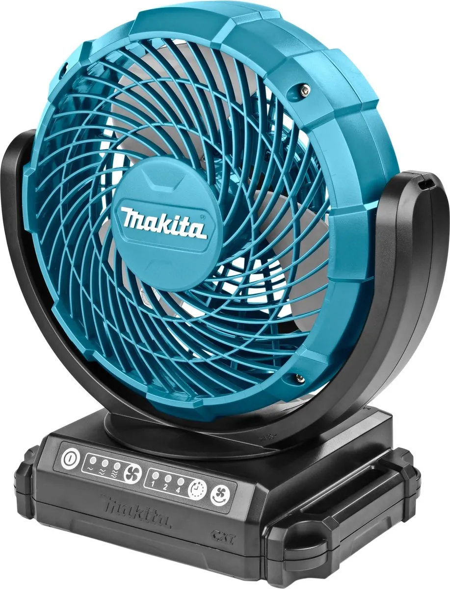 Makita CF101DZ Accu Ventilator 12V - 18cm - 3 standen - Groen/blauw