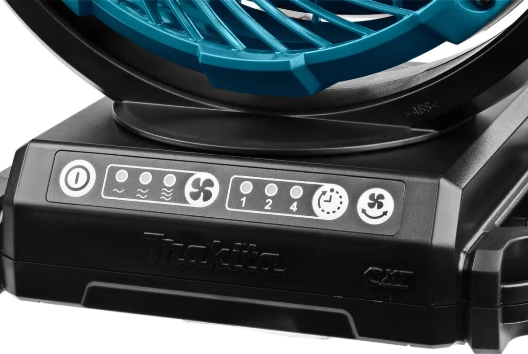 Makita CF101DZ Accu Ventilator 12V - 18cm - 3 standen - Groen/blauw