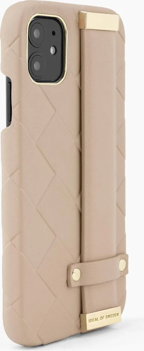 iDeal of Sweden Statement Case Braided iPhone 11/XR - 3 Pasjes - Light Caramel