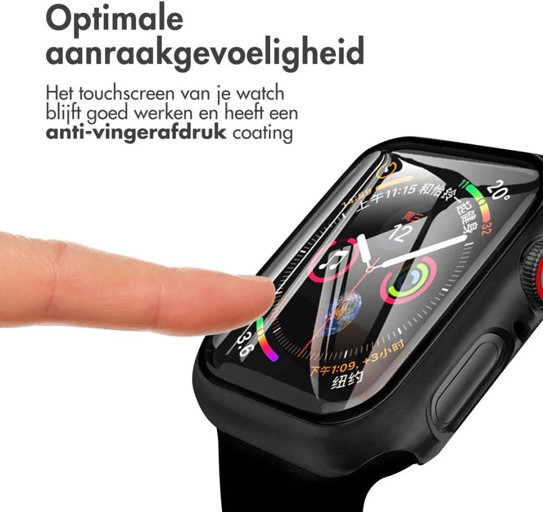 Imoshion Apple Watch 38mm Full Cover Hoesje - Zwart
