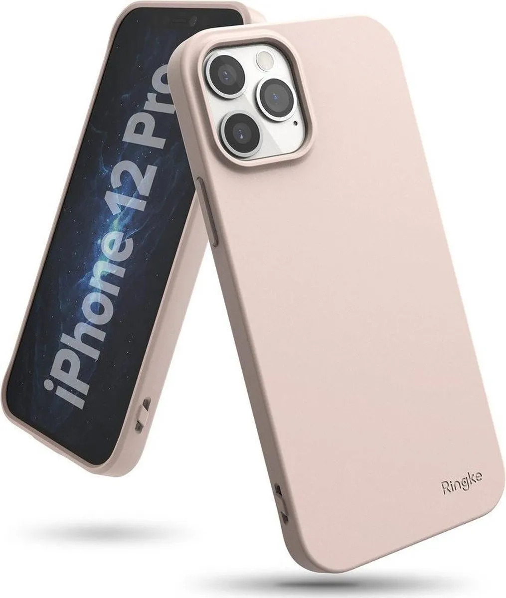 Ringke Air S Ultra-Thin Cover Gel TPU Case ACS-IP12P-AS-PINK - Roze - afbeelding 2 van 6