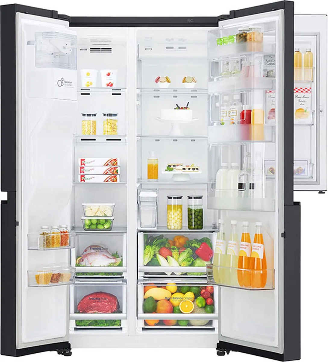 LG GSJ761MCUZ Vrijstaande Koelkast 668L - Zwart