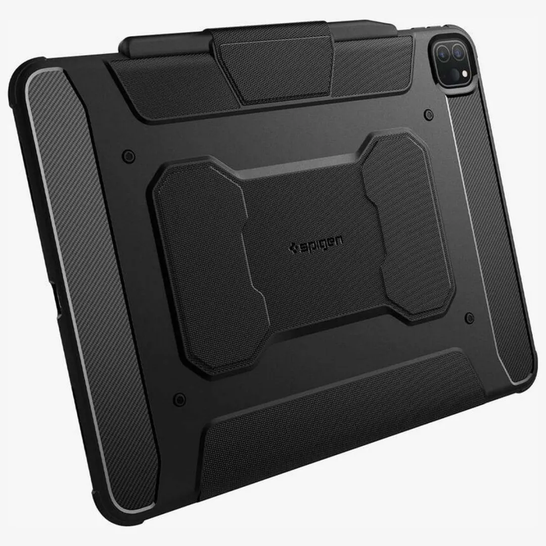 Spigen Rugged Armor Pro ACS07007 Tablethoes - Apple iPad Pro 13 - Zwart