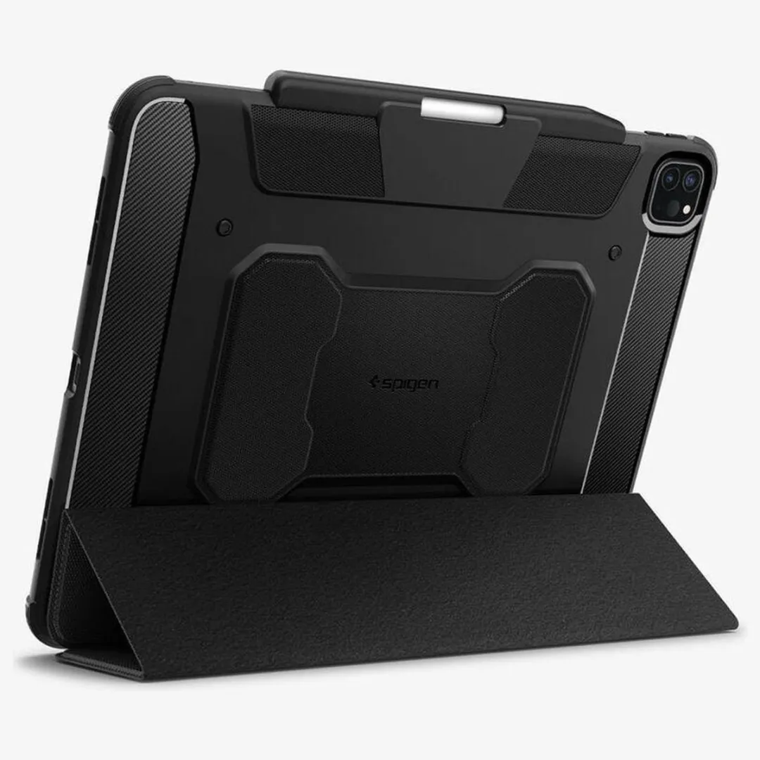Spigen Rugged Armor Pro ACS07007 Tablethoes - Apple iPad Pro 13 - Zwart