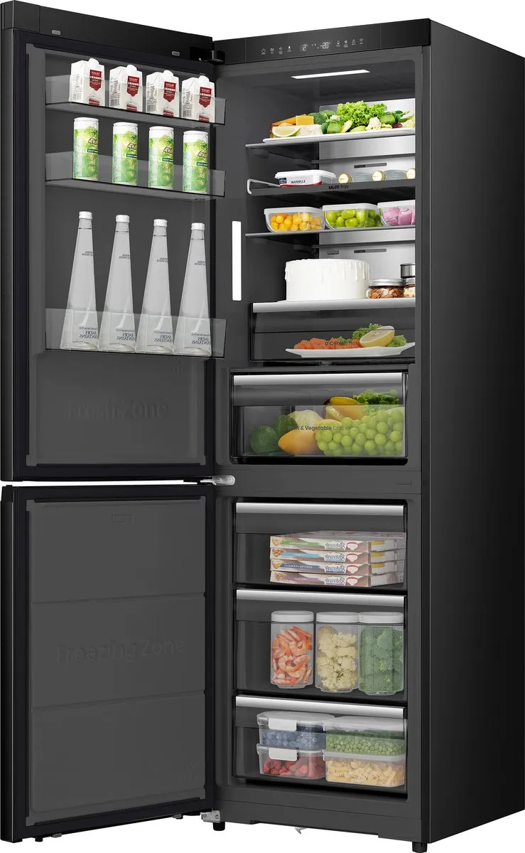 Hisense RB5K330GSFC Vrijstaande Koel-vriescombinatie 330L - Zwart