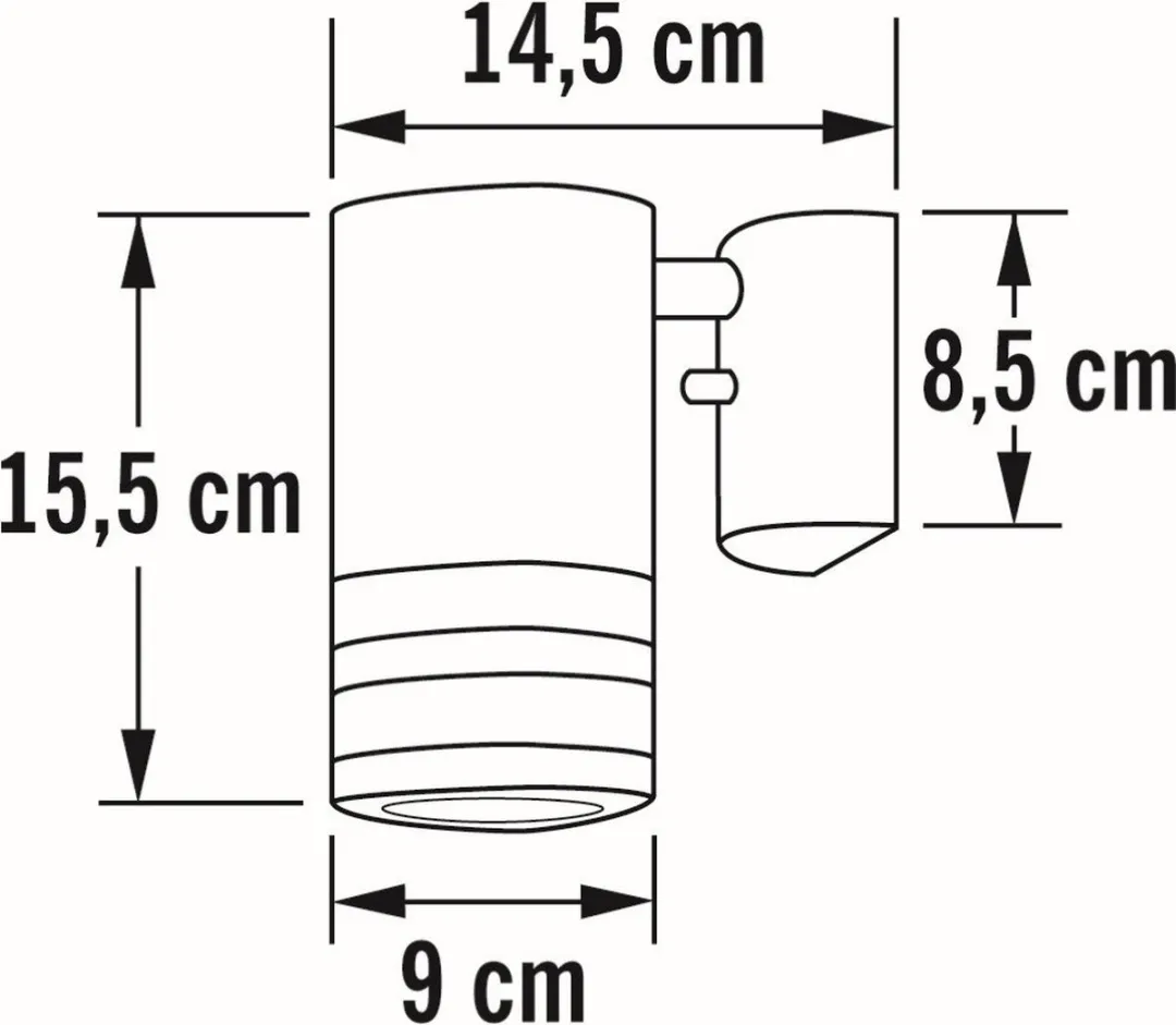 Konstsmide Wandspot 7515-250 Modena - Mat Wit