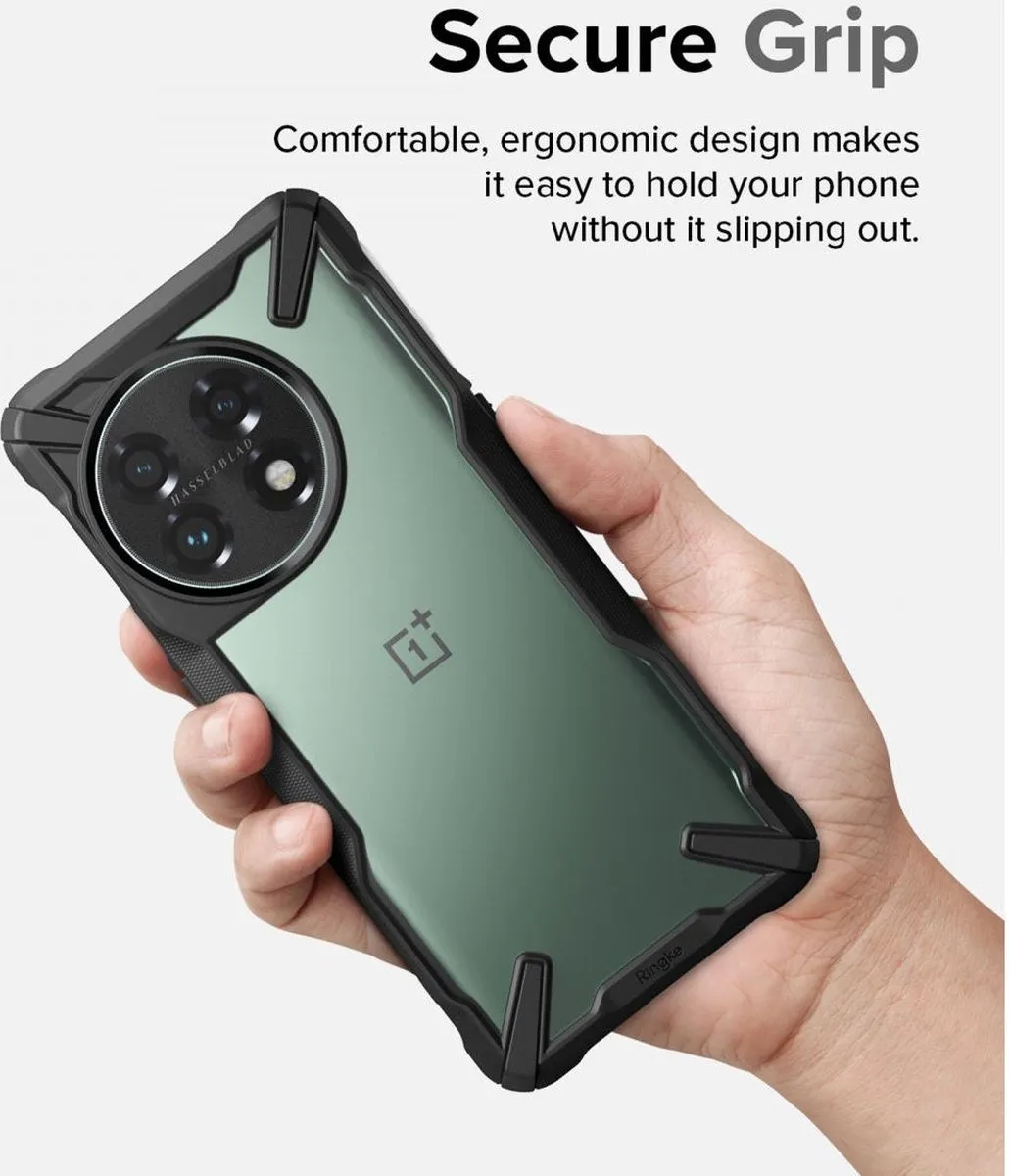 Ringke Fusion X OnePlus 11 Hoesje - Zwart - afbeelding 6 van 6