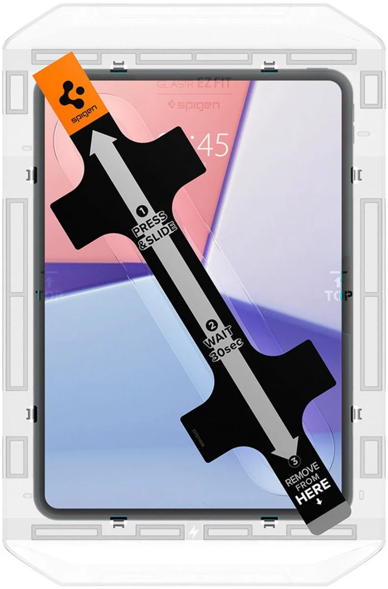 Spigen Glas.tR EZ Fit iPad Pro 11" 2024 - Glasbeschermer - Transparant - afbeelding 6 van 6