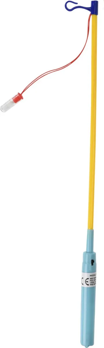 Tender Toys Lampionstokje - 10x - blauw - met LED lichtje - 50 cm - Sint Maarten lopen - Lampionnentocht