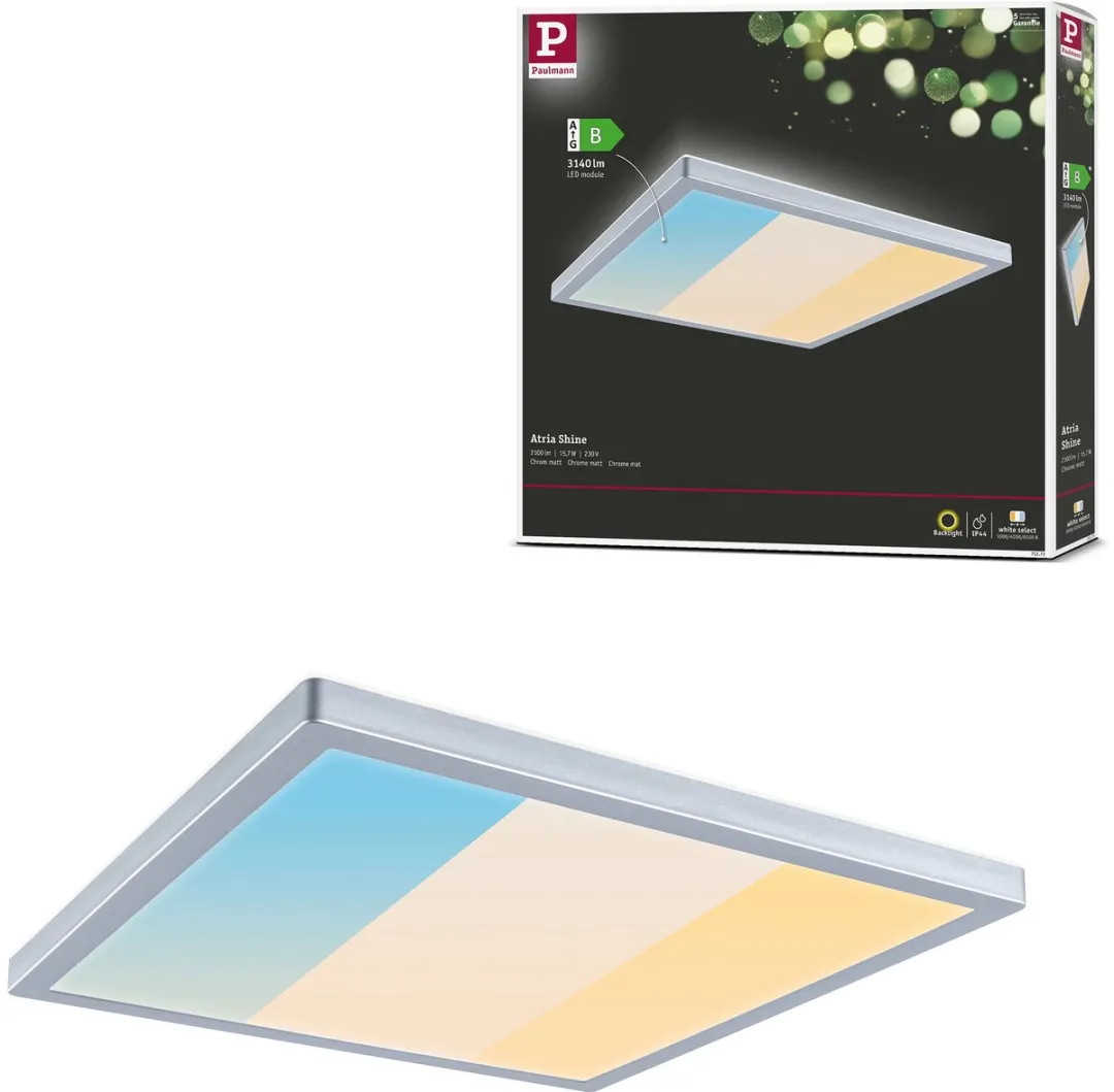 Paulmann Atria Shine LED-paneel 15,7W 2100lm 3000-6500K