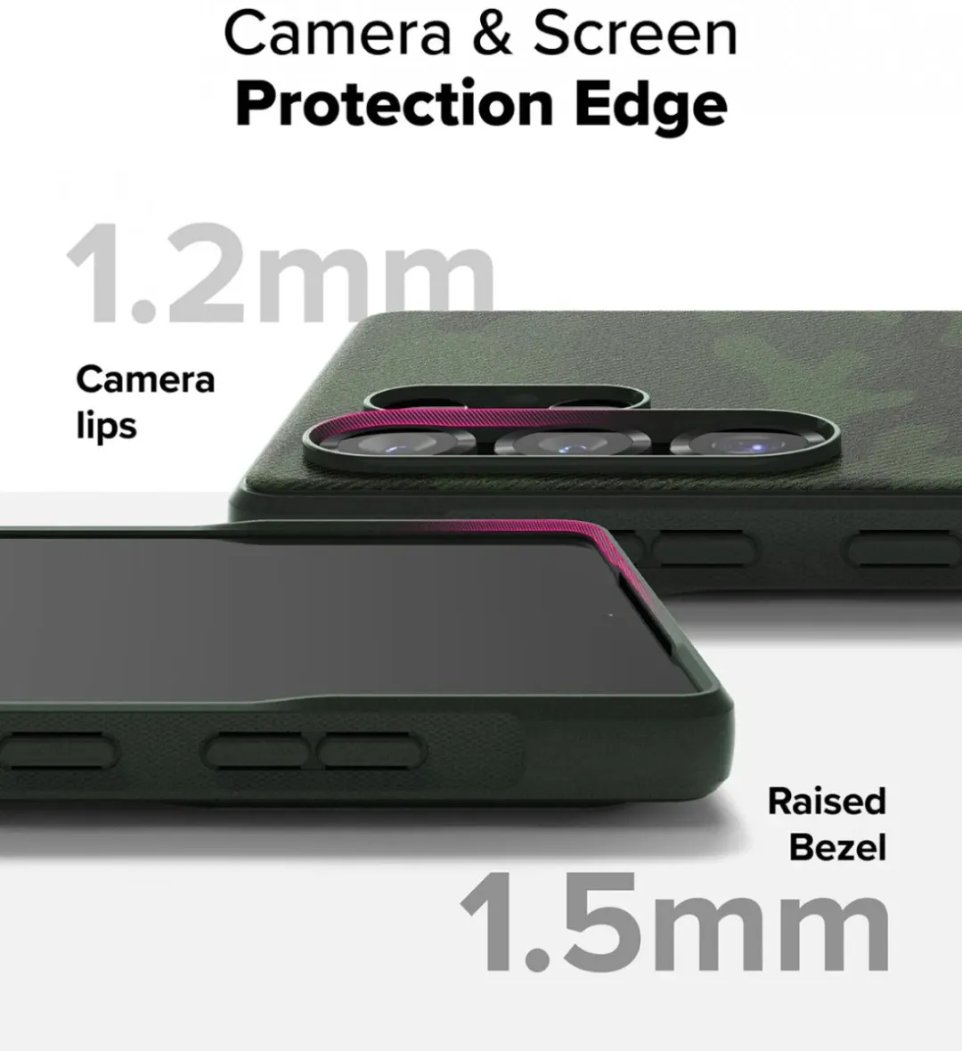 Ringke Onyx Hoesje Samsung Galaxy S25 Ultra - Camo Groen - afbeelding 6 van 6