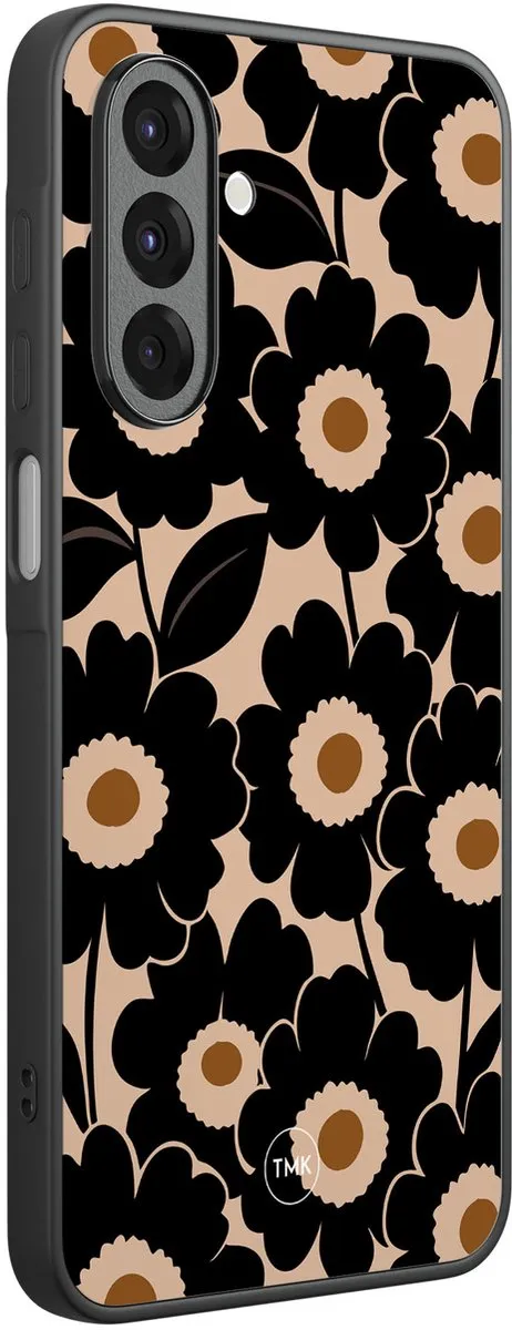 Casevibes Galaxy A26 Hoesje Bloom Luxe - Zwart - TPU