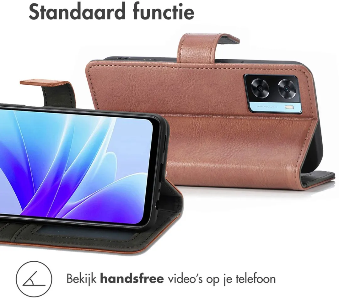 Imoshion Hoesje Oppo A57/A57s - 3 Pasjes - Bruin