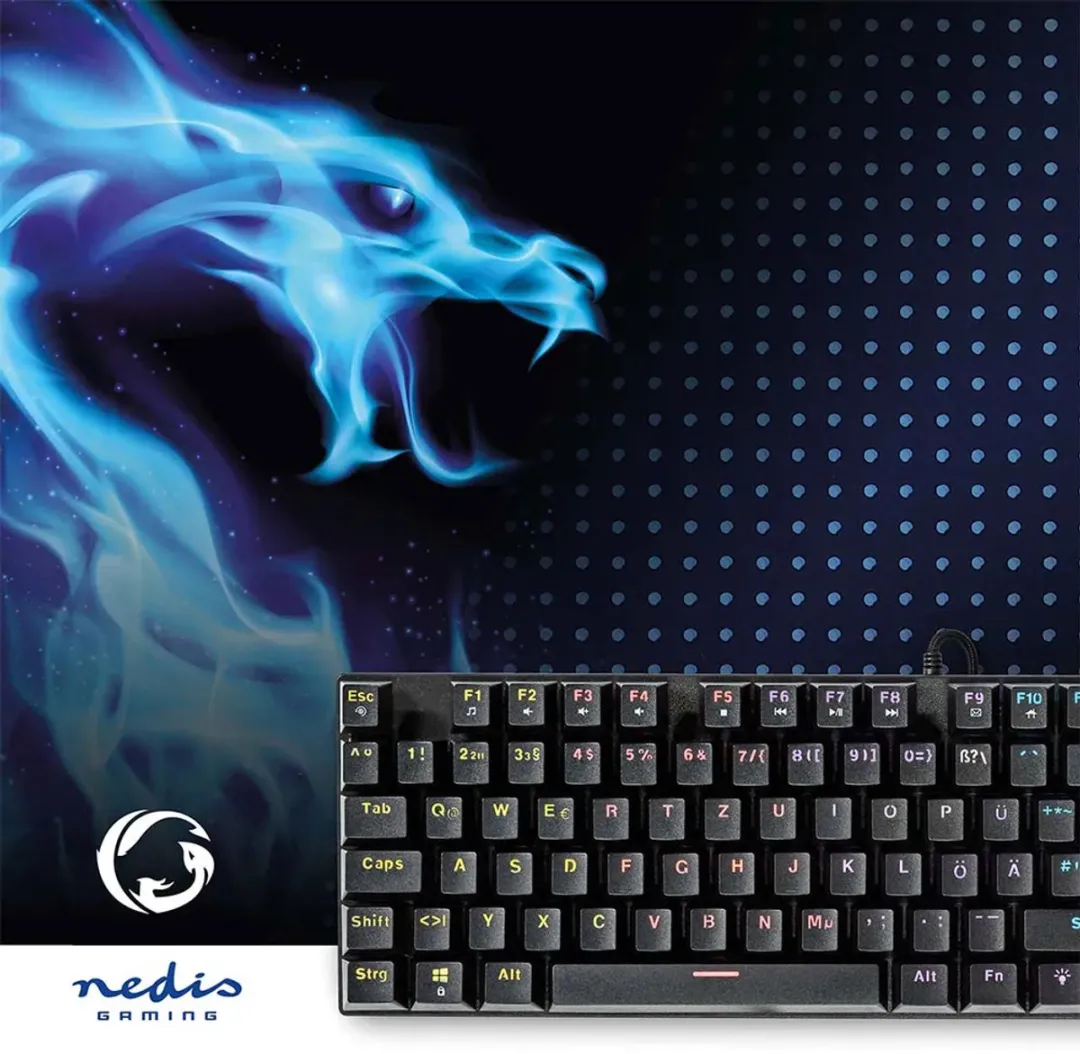 Nedis GKBDM110BKDE Gaming Toetsenbord - Mechanisch - Zwart